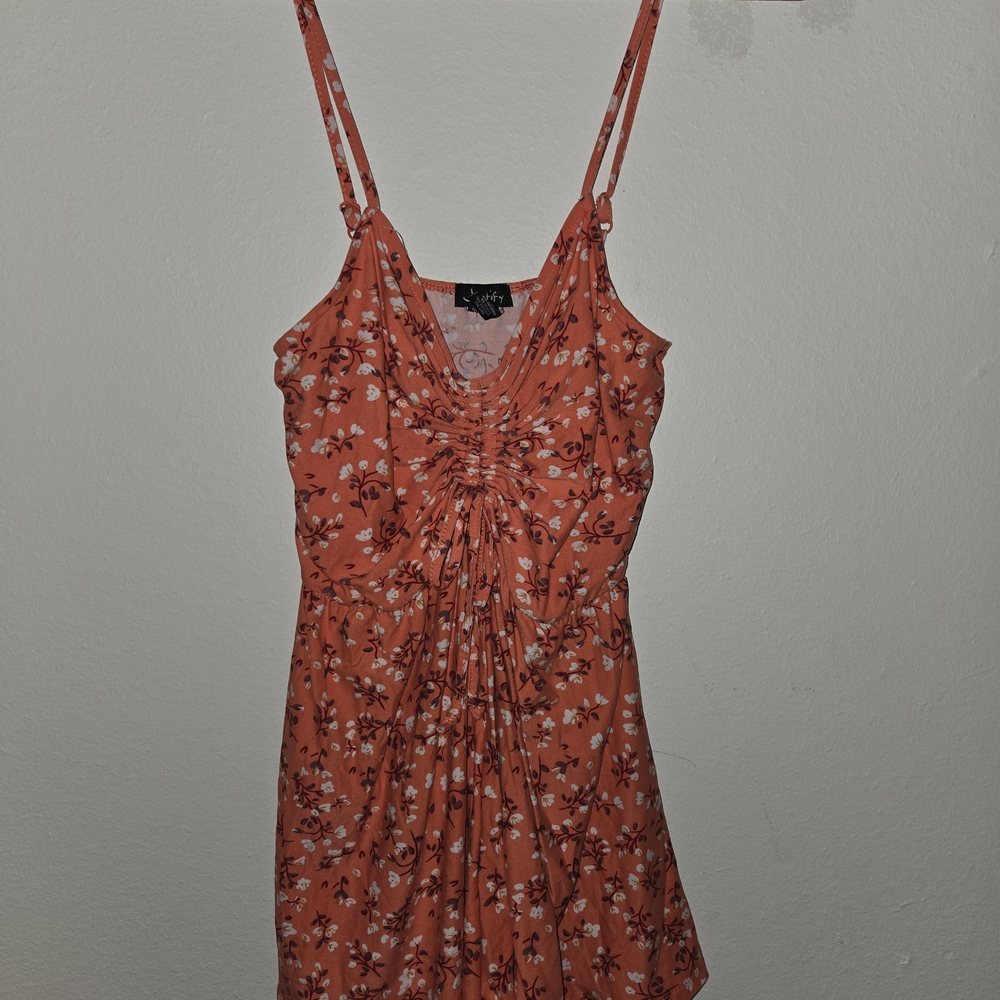 J for Justify Floral Coral Jumpsuit